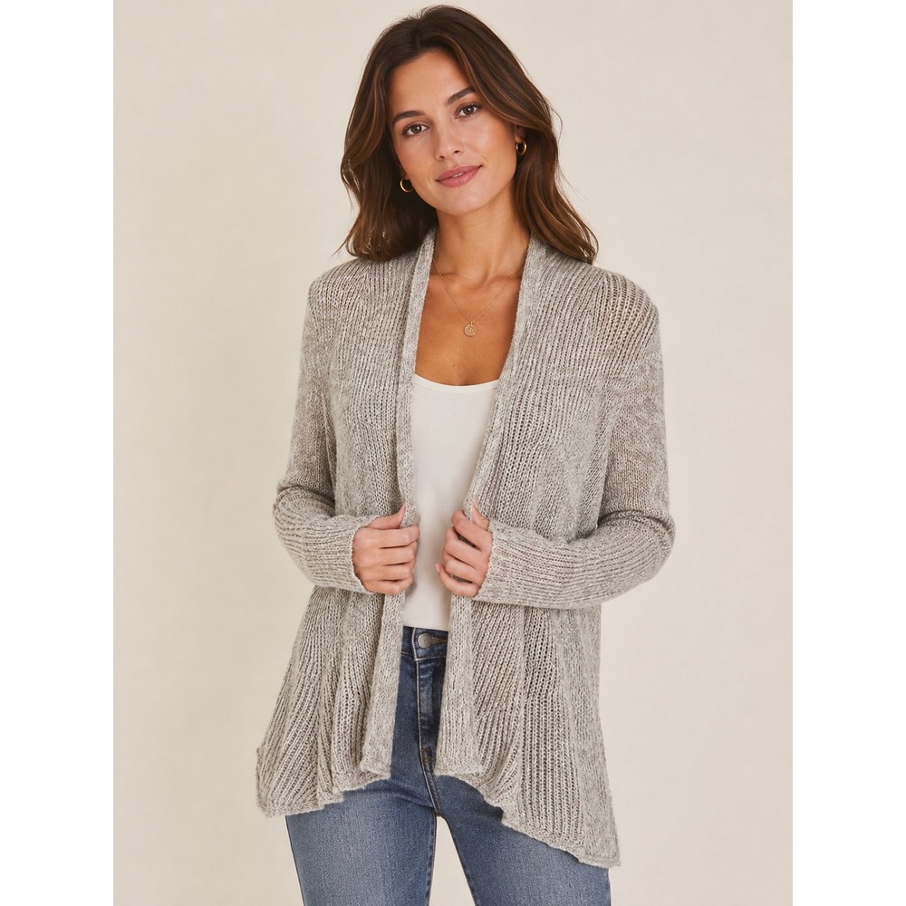 Eileenโ Fisher Open Knit Lightweight Cardigan Sweater Women's Drap